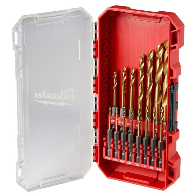 Milwaukee 48 - 89 - 4670 SHOCKWAVE Impact Duty RED HELIX Titanium Drill Bit Set - 15PC - Mississauga Hardware Centre Inc