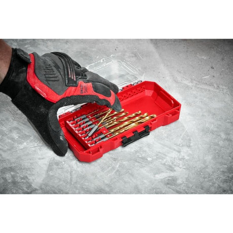 Milwaukee 48 - 89 - 4670 SHOCKWAVE Impact Duty RED HELIX Titanium Drill Bit Set - 15PC - Mississauga Hardware Centre Inc