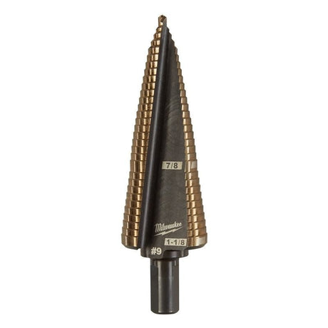 Milwaukee 48 - 89 - 9289 No.9 (7/8 - 1 - 1/8 in) Cobalt Step Drill Bit - Mississauga Hardware Centre Inc