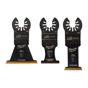 Milwaukee 49 - 10 - 9005 OPEN - LOK 3pc Multi - Material Cutting Multi - Tool Blade Variety Pack - Mississauga Hardware Centre Inc