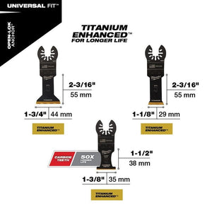 Milwaukee 49 - 10 - 9006 OPEN - LOK 3pc Metal Cutting Multi - Tool Blade Variety Pack - Mississauga Hardware Centre Inc