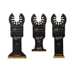 Milwaukee 49 - 10 - 9006 OPEN - LOK 3pc Metal Cutting Multi - Tool Blade Variety Pack - Mississauga Hardware Centre Inc