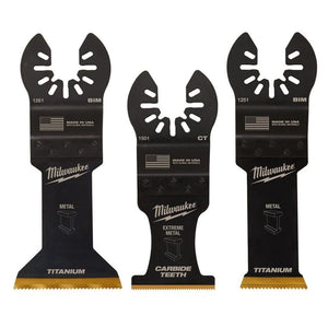 Milwaukee 49 - 10 - 9006 OPEN - LOK 3pc Metal Cutting Multi - Tool Blade Variety Pack - Mississauga Hardware Centre Inc