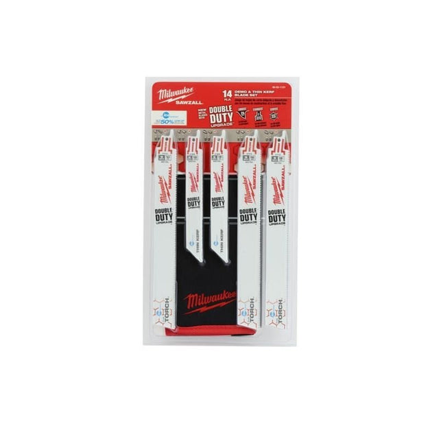 Milwaukee 49 - 22 - 1131 14 PC Metal Cutting Ice Hardened SAWZALL Blade Set - Mississauga Hardware Centre IncMilwaukee49-22-1131