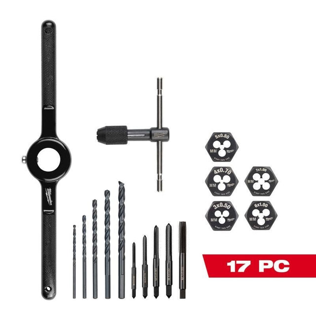 Milwaukee 49 - 22 - 5601 17PC Metric Tap and Die Set - Mississauga Hardware Centre Inc