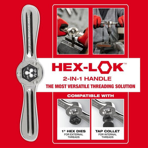 Milwaukee 49 - 22 - 5602 15PC SAE Tap and Die Set with Hex - LOK 2 - in - 1 Handle - Mississauga Hardware Centre Inc