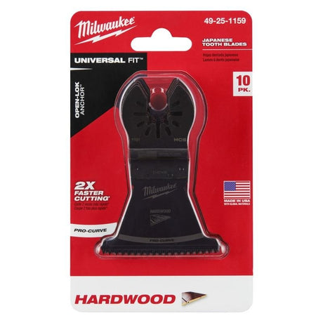 Milwaukee 49 - 25 - 1159 OPEN - LOK 2 - 1/2 in Hcs Japanese Tooth Pro - Curve Hardwood Blade 10 Pk - Mississauga Hardware Centre Inc