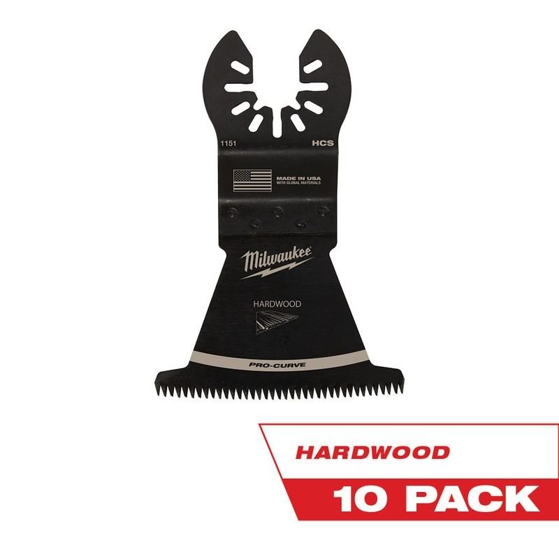 Milwaukee 49 - 25 - 1159 OPEN - LOK 2 - 1/2 in Hcs Japanese Tooth Pro - Curve Hardwood Blade 10 Pk - Mississauga Hardware Centre Inc