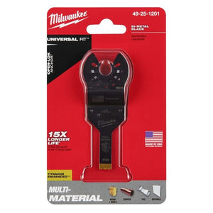 Milwaukee 49 - 25 - 1201 OPEN - LOK 3/8 in Titanium Enhanced Bi - Metal Multi - Material Blade 1 Pk - Mississauga Hardware Centre Inc