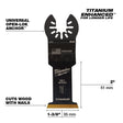 Milwaukee 49 - 25 - 1231 OPEN - LOK 1 - 3/8 in Titanium Enhanced Bi - Metal Multi - Material Blade 1 Pk - Mississauga Hardware Centre Inc