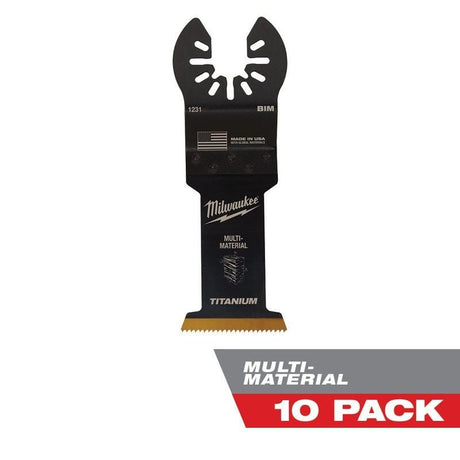 Milwaukee 49 - 25 - 1239 OPEN - LOK 1 - 3/8 in Titanium Enhanced Bi - Metal Multi - Material Blades 10 Pk - Mississauga Hardware Centre Inc