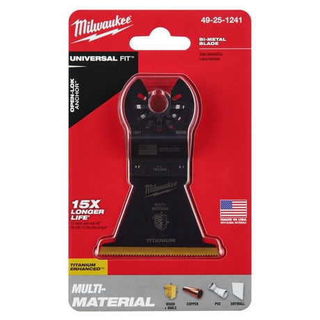 Milwaukee 49 - 25 - 1241 OPEN - LOK 2 - 1/2 in Titanium Enhanced Bi - Metal Multi - Material Blade 1 Pk - Mississauga Hardware Centre Inc