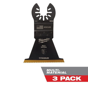 Milwaukee 49 - 25 - 1243 OPEN - LOK 2 - 1/2 in Titanium Enhanced Bi - Metal Multi - Material Blades 3 Pk - Mississauga Hardware Centre Inc