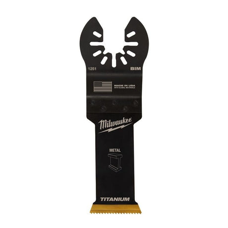 Milwaukee 49 - 25 - 1251 OPEN - LOK 1 - 1/8 in Titanium Enhanced Bi - Metal Metal Blade 1 Pk - Mississauga Hardware Centre Inc