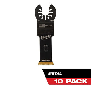 Milwaukee 49 - 25 - 1259 OPEN - LOK 1 - 1/8 in Titanium Enhanced Bi - Metal Metal Blades 10 Pk - Mississauga Hardware Centre Inc