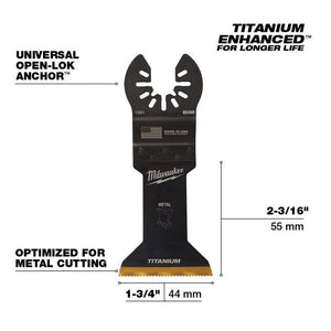Milwaukee 49 - 25 - 1261 OPEN - LOK 1 - 3/4 in Titanium Enhanced Bi - Metal Metal Blade 1 Pk - Mississauga Hardware Centre Inc