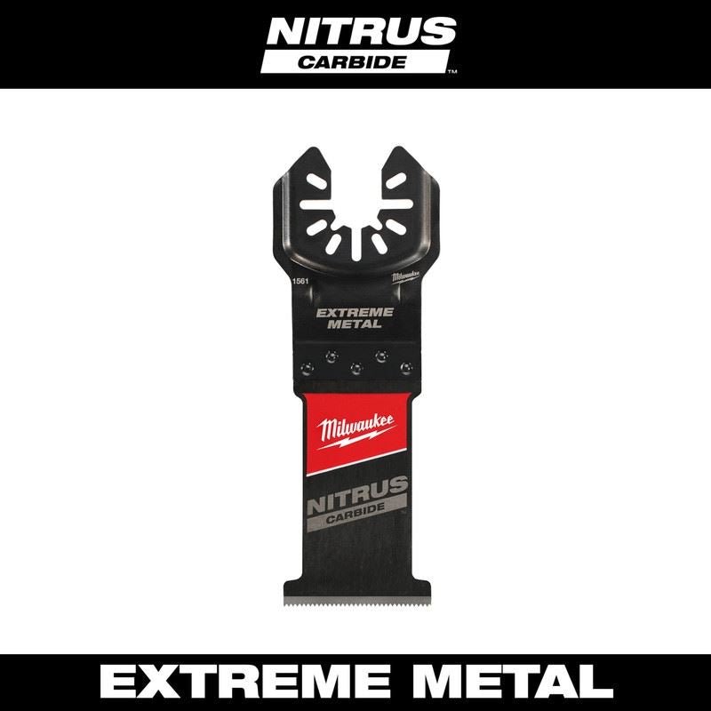 Milwaukee 49 - 25 - 1561 NITRUS CARBIDE Extreme Metal Universal Fit OPEN - LOK Multi - Tool Blade - 1pk - Mississauga Hardware Centre Inc