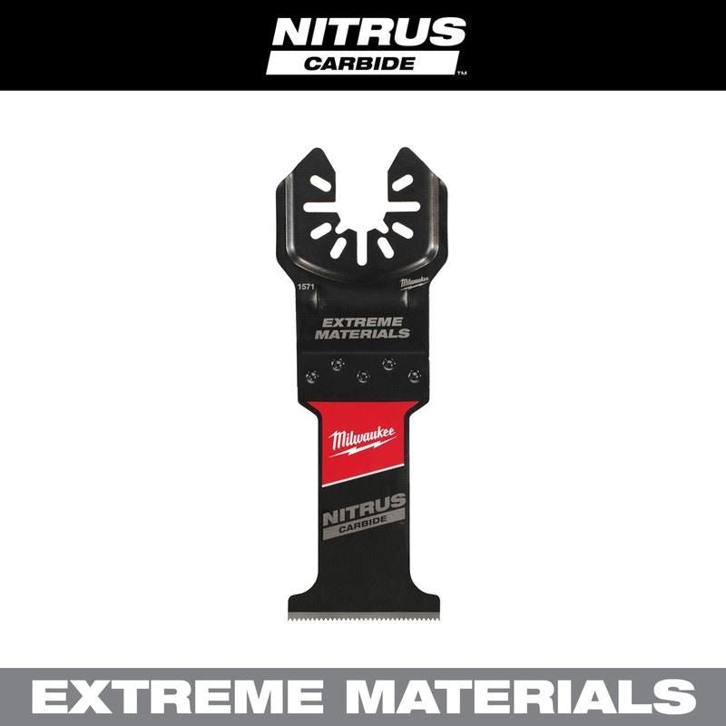 Milwaukee 49 - 25 - 1571 NITRUS CARBIDE Extreme Materials Universal Fit OPEN - LOK Multi - Tool Blade - 1pk - Mississauga Hardware Centre Inc