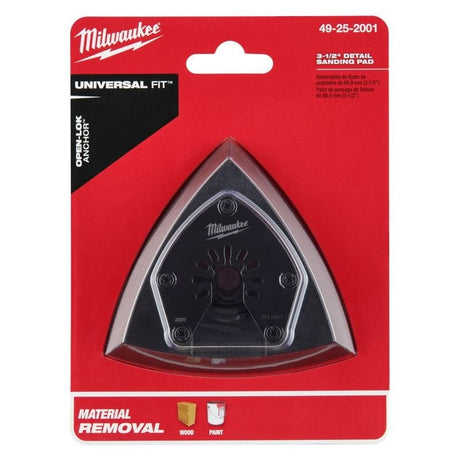 Milwaukee 49 - 25 - 2001 OPEN - LOK 3 - 1/2 in Triangle Sanding Pad 1 Pk - Mississauga Hardware Centre Inc