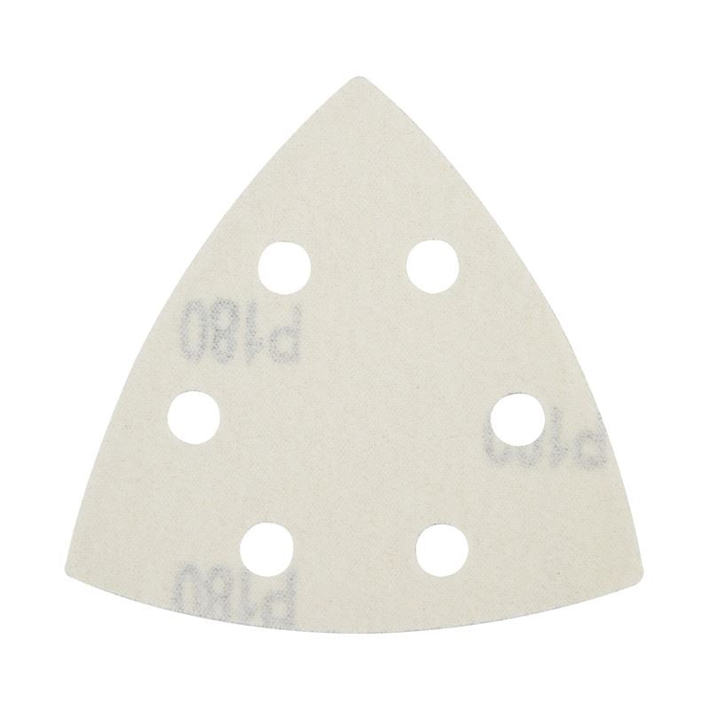 Milwaukee 49 - 25 - 2180 3 - 1/2 in 180 Grit Triangle Sandpaper 6 Pk - Mississauga Hardware Centre Inc