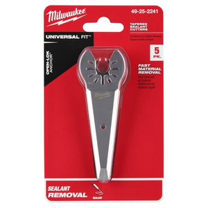 Milwaukee 49 - 25 - 2241 OPEN - LOK Tapered Sealant Cutting Blade 5 Pk - Mississauga Hardware Centre Inc