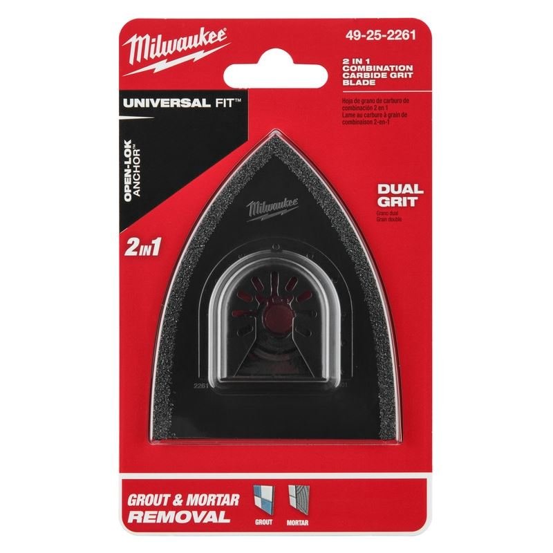 Milwaukee 49 - 25 - 2261 OPEN - LOK 2 - in - 1 Hybrid Carbide Grit Blade 1 Pk - Mississauga Hardware Centre Inc