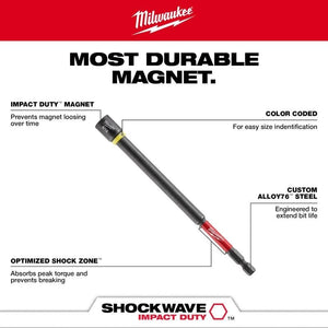 Milwaukee 49 - 66 - 4583 SHOCKWAVE Impact Duty 5/16in x 6in Magnetic Nut Driver - Mississauga Hardware Centre Inc