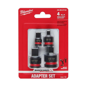 Milwaukee 49 - 66 - 6742 SHOCKWAVE Impact Duty 1/4in - 1/2in Drive Adapter Set - Mississauga Hardware Centre Inc