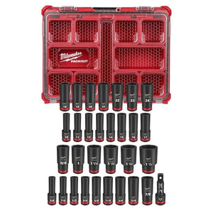 Milwaukee 49 - 66 - 6806 SHOCKWAVE Impact Duty Socket 1/2in Dr 31PC PACKOUT Set - Mississauga Hardware Centre Inc