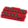 Milwaukee 49 - 66 - 6815 SHOCKWAVE Impact Duty Socket 3/8in Dr 17PC SAE TRAY Set - Mississauga Hardware Centre Inc