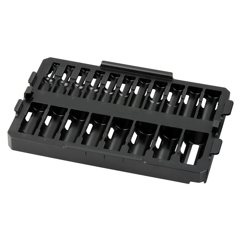 Milwaukee 49 - 66 - 6831 Impact Socket 3/8in Dr 19PC MM TRAY ONLY - Mississauga Hardware Centre Inc