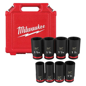 Milwaukee 49 - 66 - 7018 8PC SHOCKWAVE Impact Duty 3/4in Drive SAE Deep 6 Point Socket Set - Mississauga Hardware Centre Inc