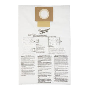 Milwaukee 49 - 90 - 1979 Fleece Dust Bags (5PK) - 6 Gallon - Mississauga Hardware Centre Inc