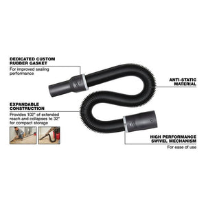 Milwaukee 49 - 90 - 1986 1 - 7/8in x 32in to 102in Expandable Hose - Mississauga Hardware Centre Inc