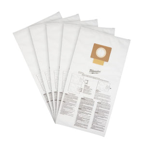Milwaukee 49 - 90 - 1989 Fleece Dust Bags (5PK) - 9 Gallon - Mississauga Hardware Centre Inc