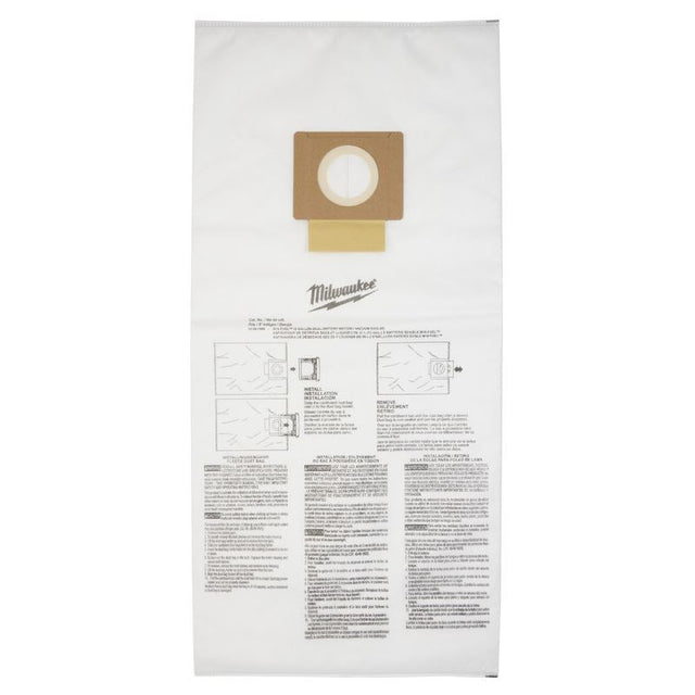 Milwaukee 49 - 90 - 1999 Fleece Dust Bags (5PK) - 12 Gallon - Mississauga Hardware Centre Inc
