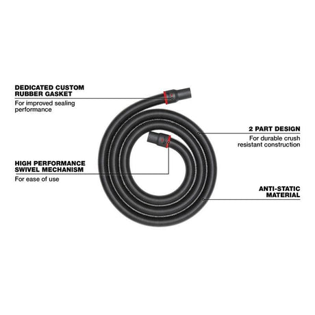 Milwaukee 49 - 90 - 2004 2 - 1/2in X 16' Flexible Hose - Mississauga Hardware Centre Inc