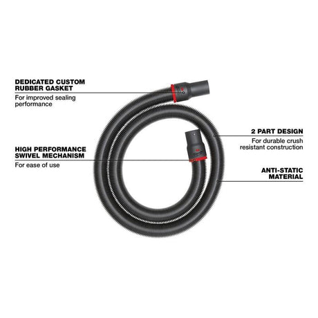 Milwaukee 49 - 90 - 2006 2 - 1/2in X 9' Flexible Hose - Mississauga Hardware Centre Inc