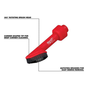 Milwaukee 49 - 90 - 2021 AIR - TIP Rotating Corner Brush Tool - Mississauga Hardware Centre Inc