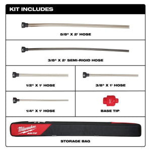 Milwaukee 49 - 90 - 2037 AIR - TIP Long Reach Flexible Micro Hose Set - Mississauga Hardware Centre Inc