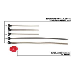Milwaukee 49 - 90 - 2037 AIR - TIP Long Reach Flexible Micro Hose Set - Mississauga Hardware Centre Inc