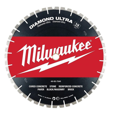 Milwaukee 49 - 93 - 7540 14 in Diamond Ultra Segmented Blade - Mississauga Hardware Centre Inc