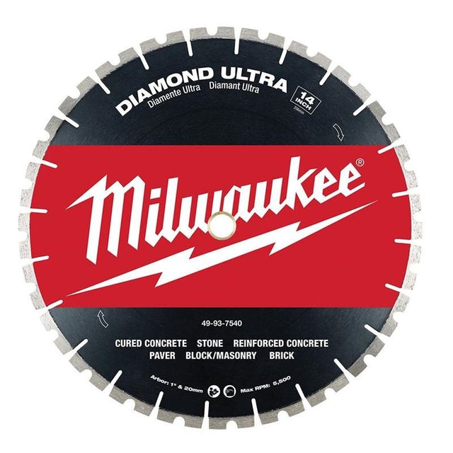 Milwaukee 49 - 93 - 7540 14 in Diamond Ultra Segmented Blade - Mississauga Hardware Centre Inc