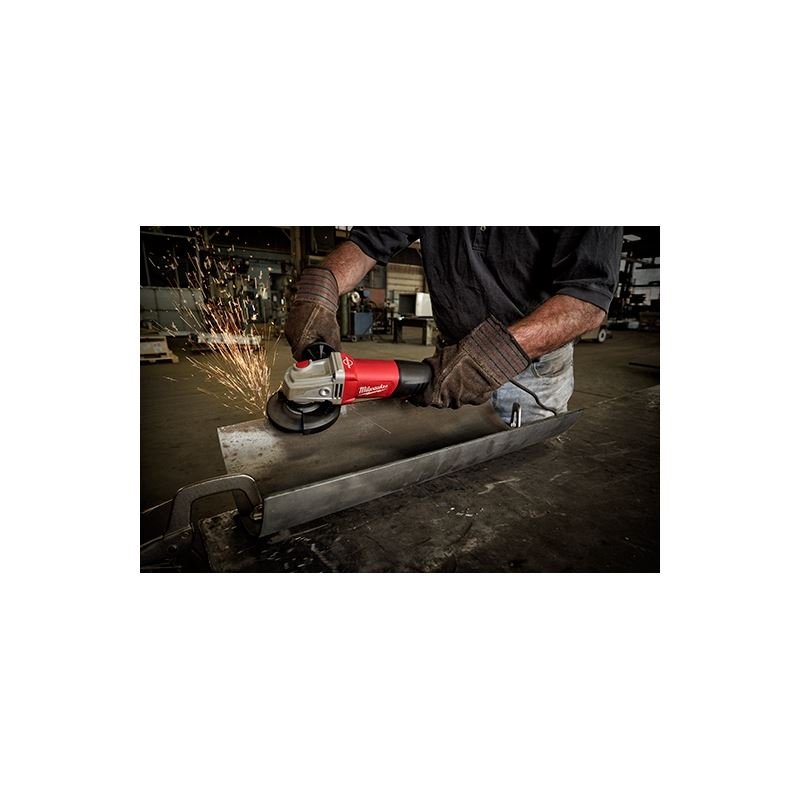 Milwaukee 6143 - 31 11 Amp 4 - 1/2" / 5" Braking Small Angle Grinder Paddle No - Lock - Mississauga Hardware Centre IncMilwaukee6143-31