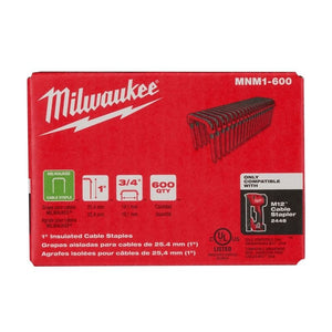 Milwaukee MNM1 - 600 1in Insulated Cable Staples (600pcs) - Mississauga Hardware Centre Inc