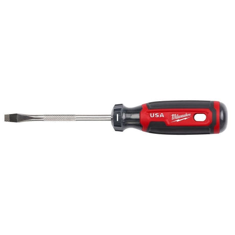 Milwaukee MT206 1/4in Slotted 4in Cushion Grip Screwdriver (USA) - Mississauga Hardware Centre Inc