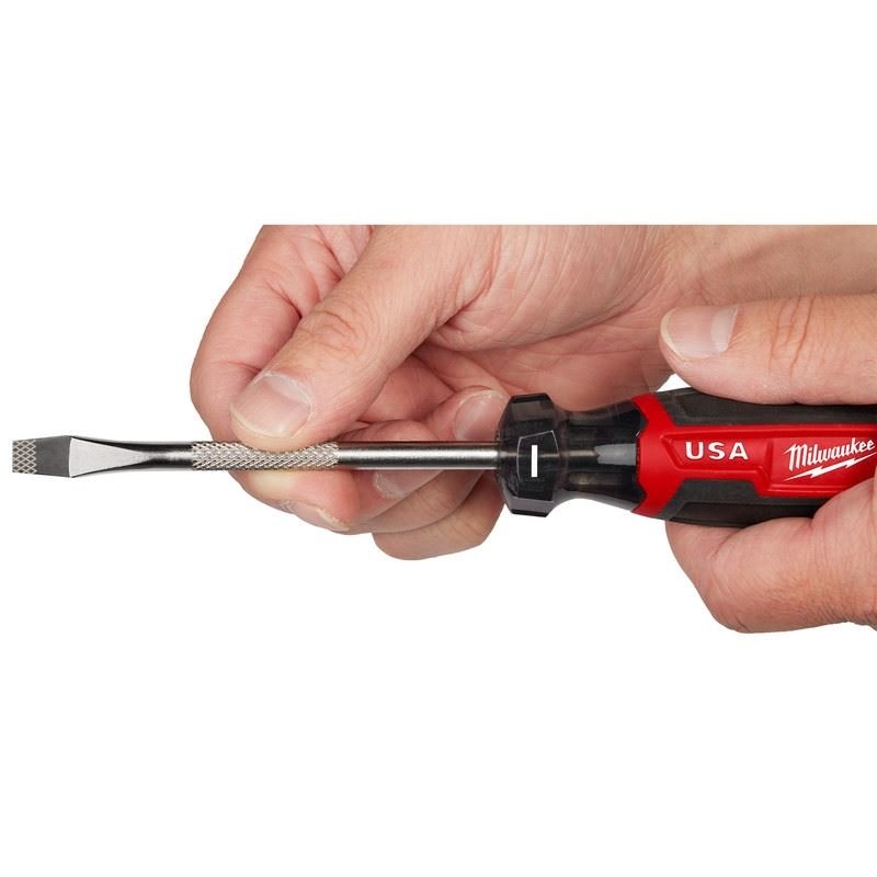 Milwaukee MT206 1/4in Slotted 4in Cushion Grip Screwdriver (USA) - Mississauga Hardware Centre Inc