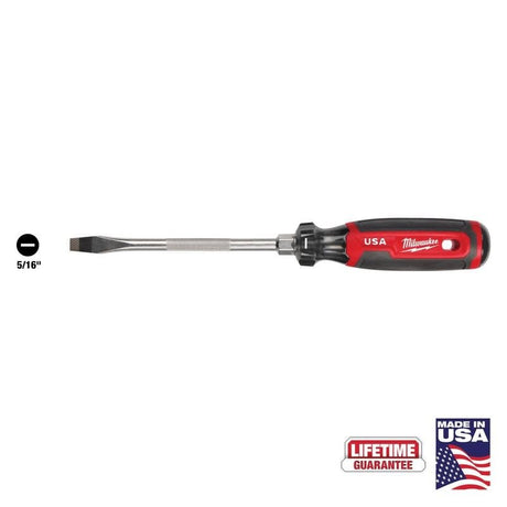 Milwaukee MT207 5/16in Slotted 6in Cushion Grip Screwdriver (USA) - Mississauga Hardware Centre Inc