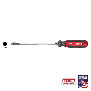 Milwaukee MT209 3/8in Slotted 8in Cushion Grip Screwdriver (USA) - Mississauga Hardware Centre Inc