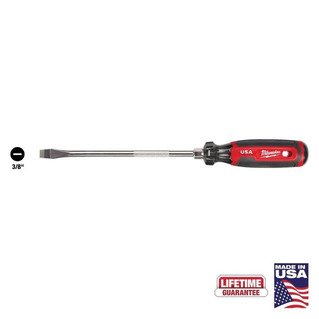 Milwaukee MT209 3/8in Slotted 8in Cushion Grip Screwdriver (USA) - Mississauga Hardware Centre Inc